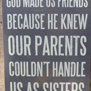 Primitives by Kathy gray and White wooden box sign